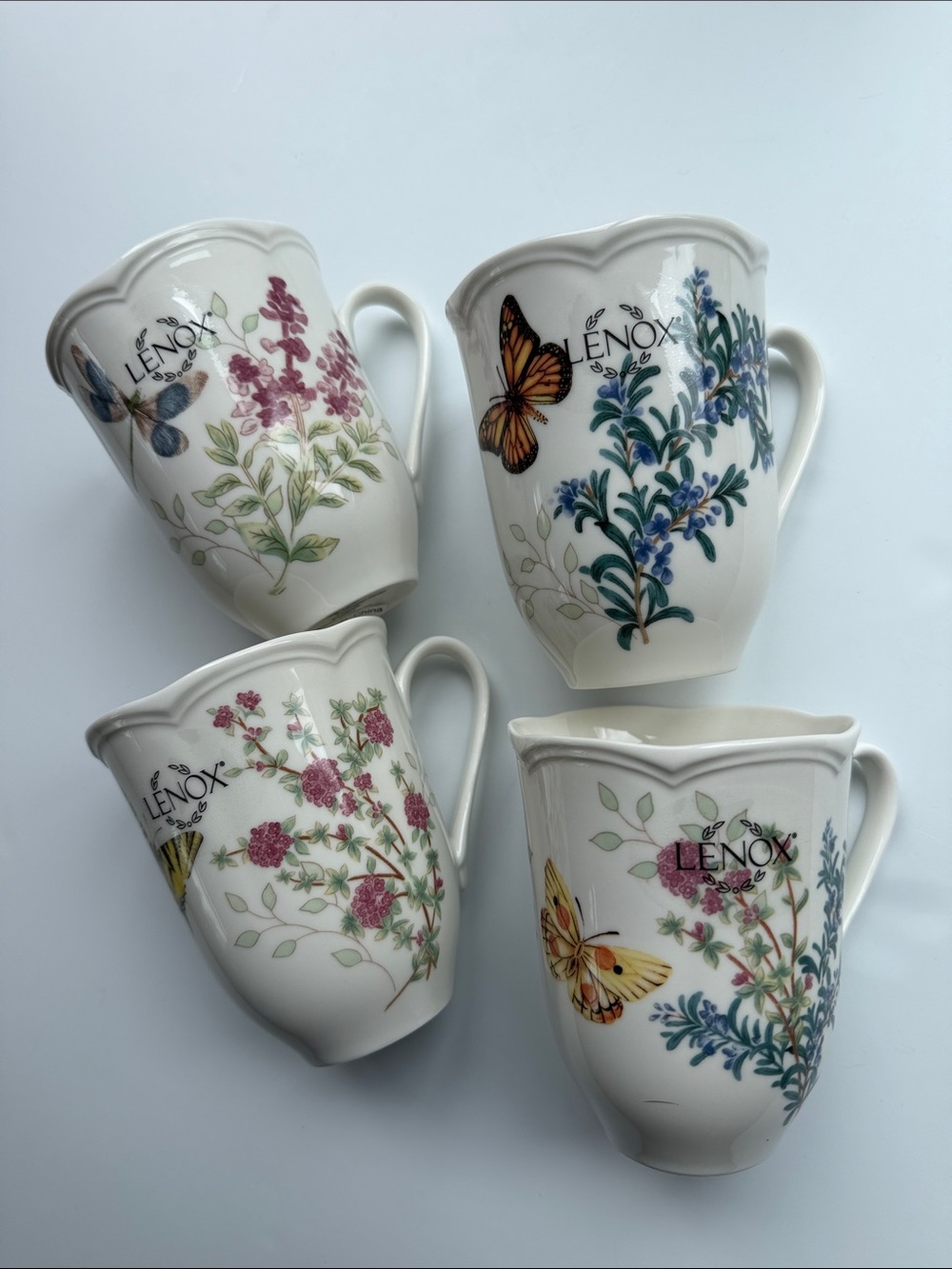 Lenox Butterfly Meadows Herb Mug Set of 4
